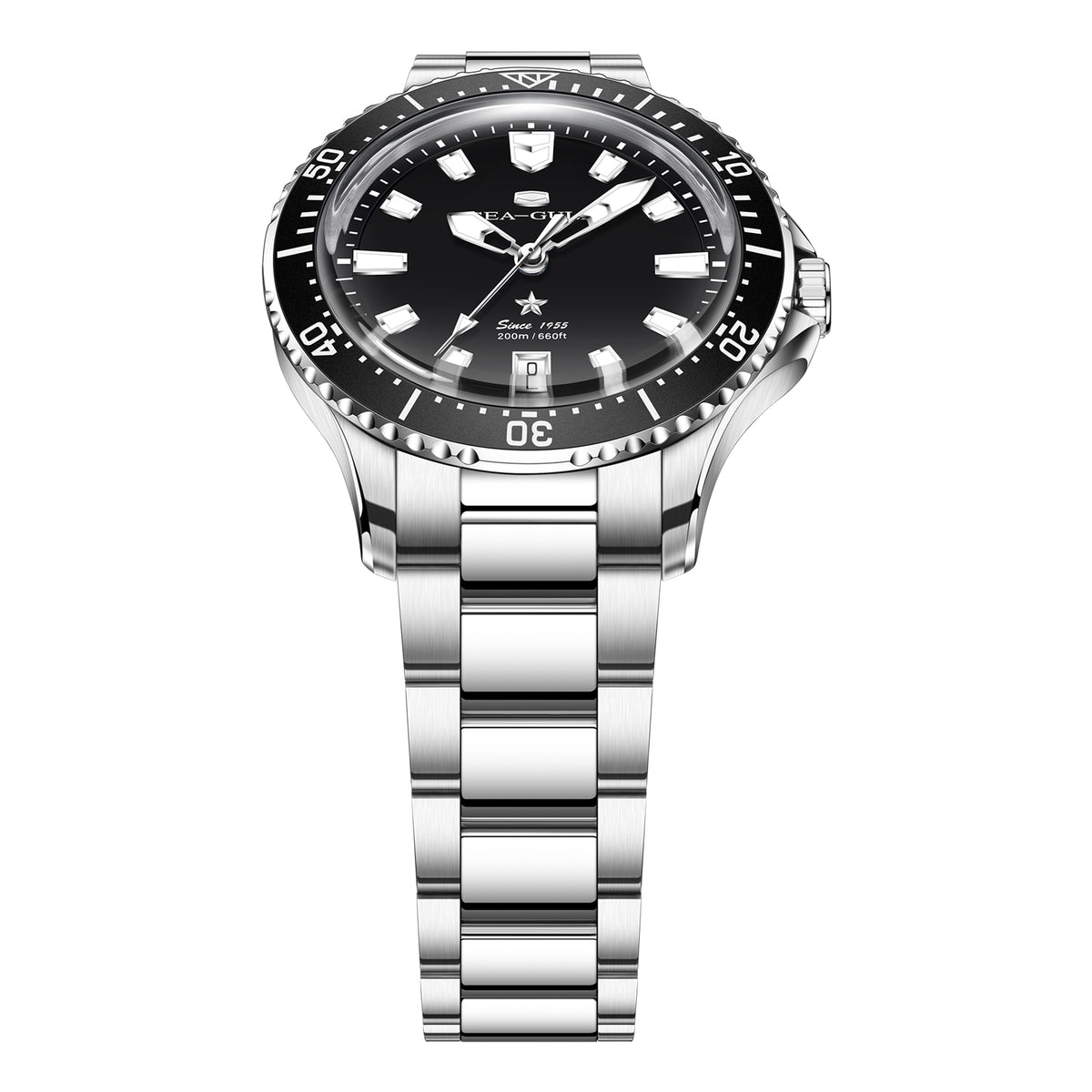 Seagull Ocean Series Metallic Gradient Dial 200m Waterproof Dive Watch 39mm