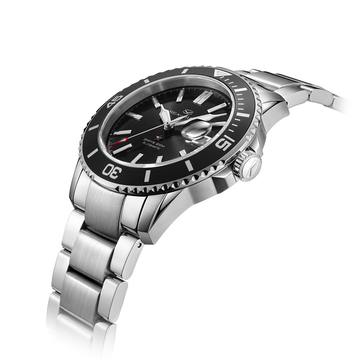 Seagull Ocean Series Magnified Date Window 200m Waterproof Dive Watch 44mm