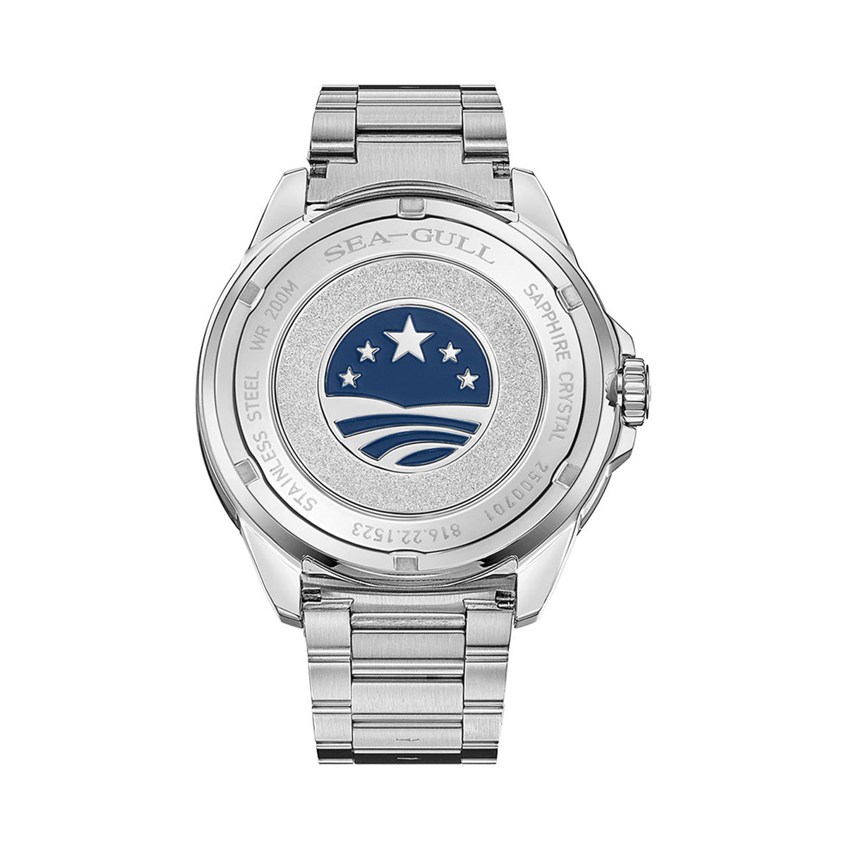 Seagull Ocean Series Magnified Date Window 200m Waterproof Dive Watch 44mm