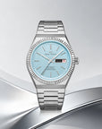 Seagull Ancient Cloud Motif Dial Date-day Calender Reissue Dress Watch 38mm
