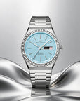Seagull Ancient Cloud Motif Dial Date-day Calender Reissue Dress Watch 38mm