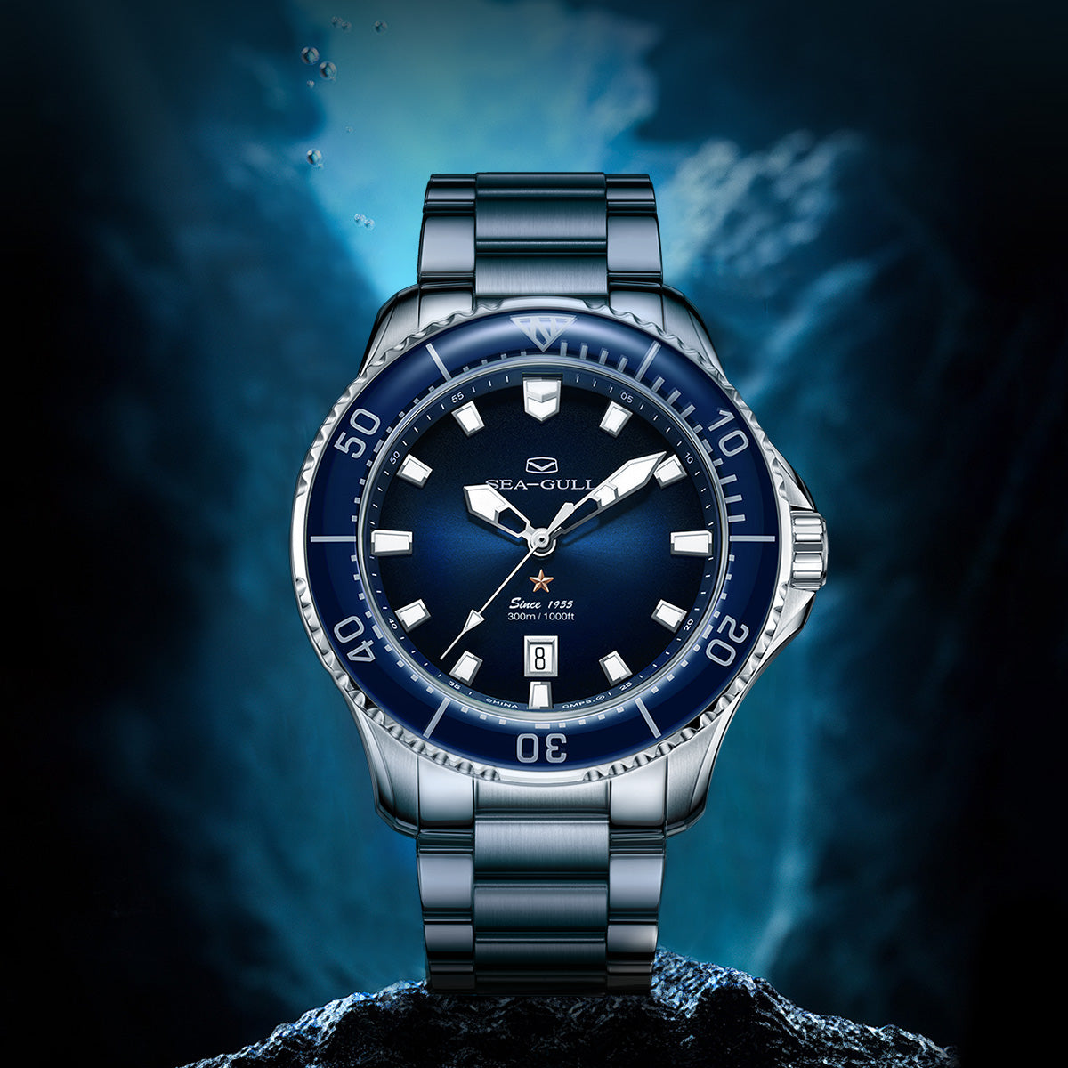 Seagull Ocean Series Pro 300m Waterproof Dive Watch 44mm