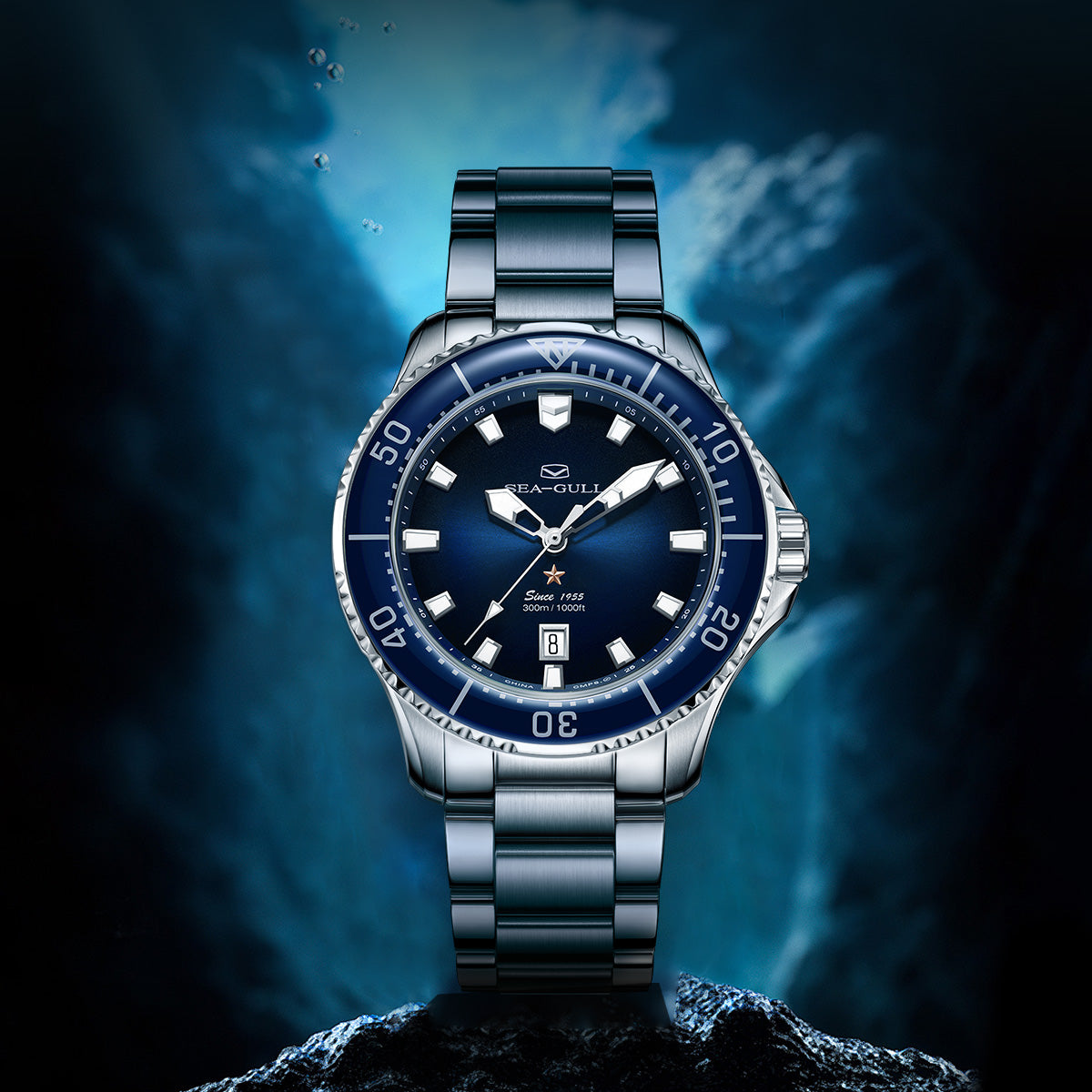 Seagull Ocean Series Pro 300m Waterproof Dive Watch 41mm