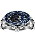 Seagull Ocean Series Pro Moon Phase Gradient Wave-textured Dial 300m Waterproof Dive Watch 43.5mm