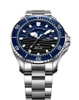 Seagull Ocean Series Pro Moon Phase Gradient Wave-textured Dial 300m Waterproof Dive Watch 43.5mm