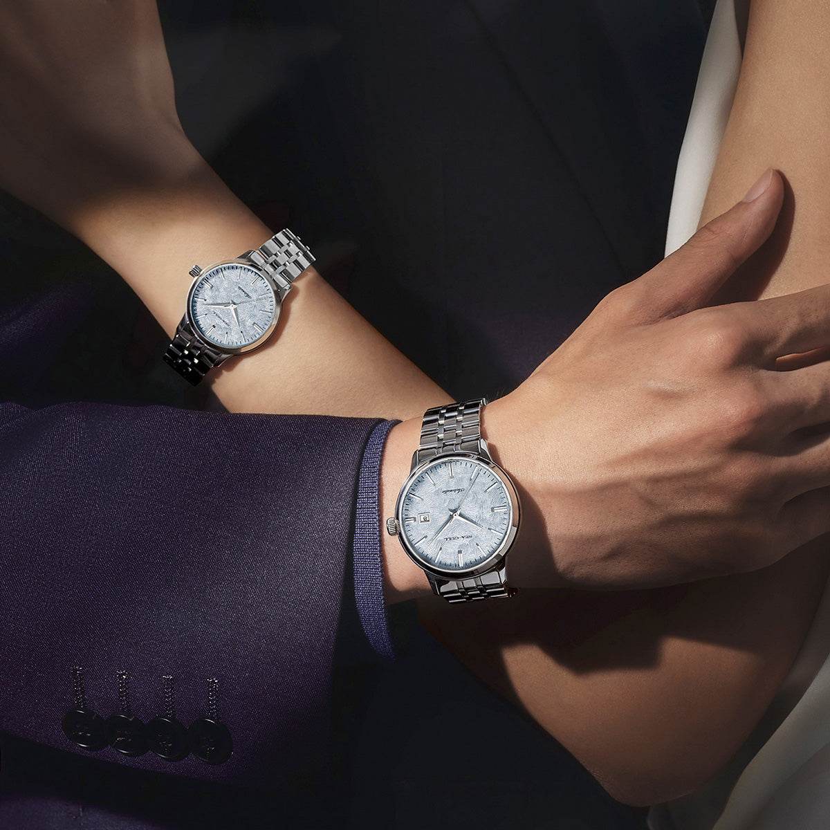 Seagull Cedar Dial Couple Dress Watch 32m/40mm