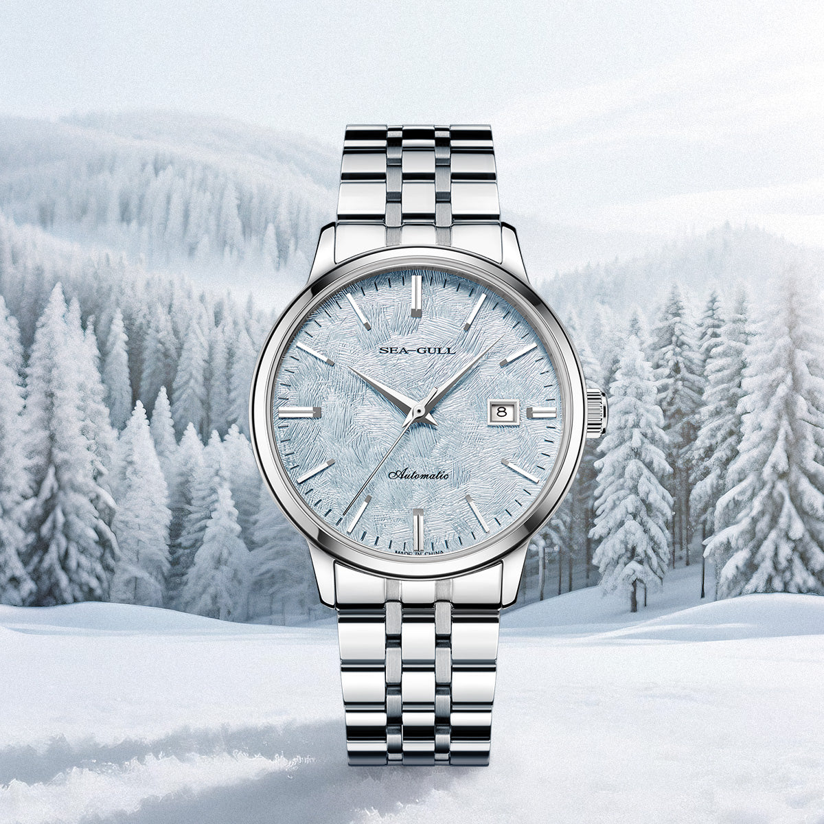 Seagull Cedar Dial Couple Dress Watch 32m/40mm