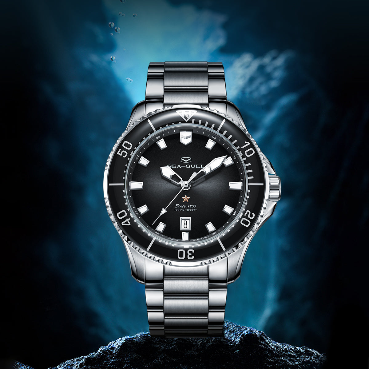 Seagull Ocean Series Pro 300m Waterproof Dive Watch 44mm