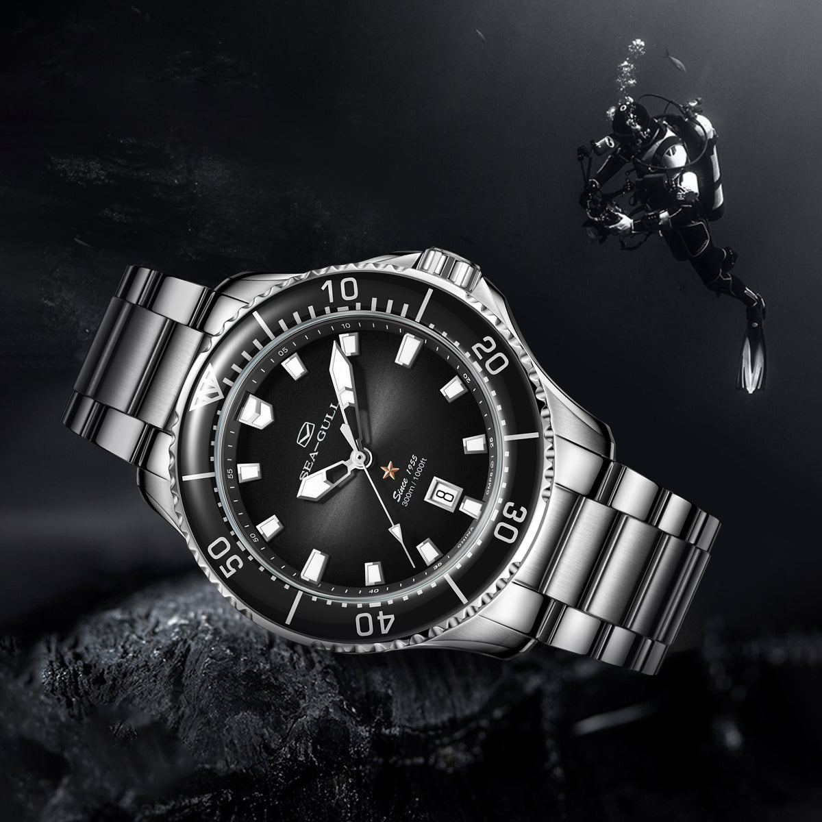 Seagull Ocean Series Pro 300m Waterproof Dive Watch 44mm