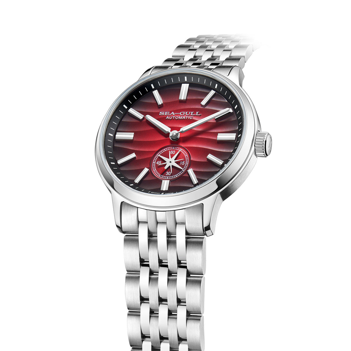 Seagull Natural Series Polaris Sub Dial Wave-textured Dial Watch 40mm