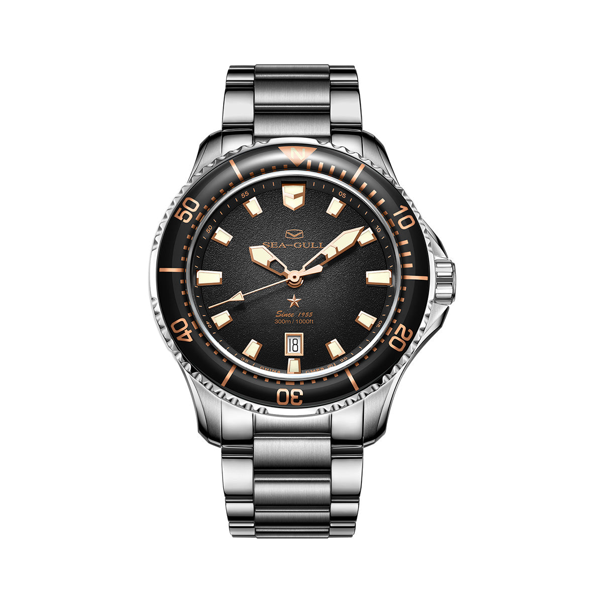 Seagull Ocean Series Pro 300m Waterproof Dive Watch 44mm