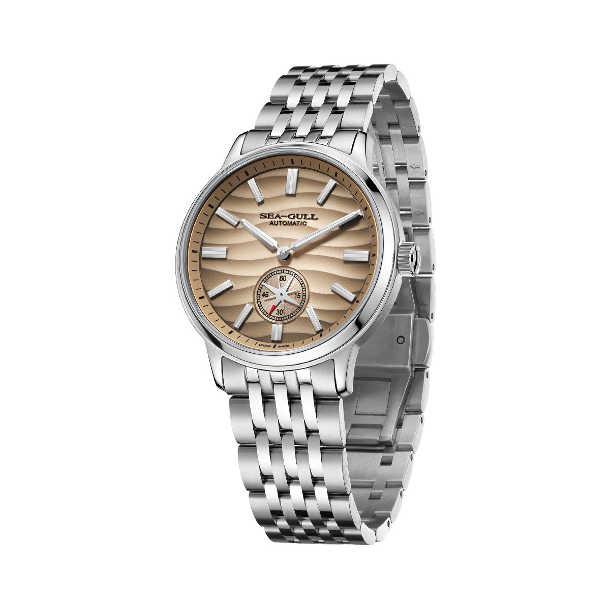 Seagull Natural Series Polaris Sub Dial Wave-textured Dial Watch 40mm
