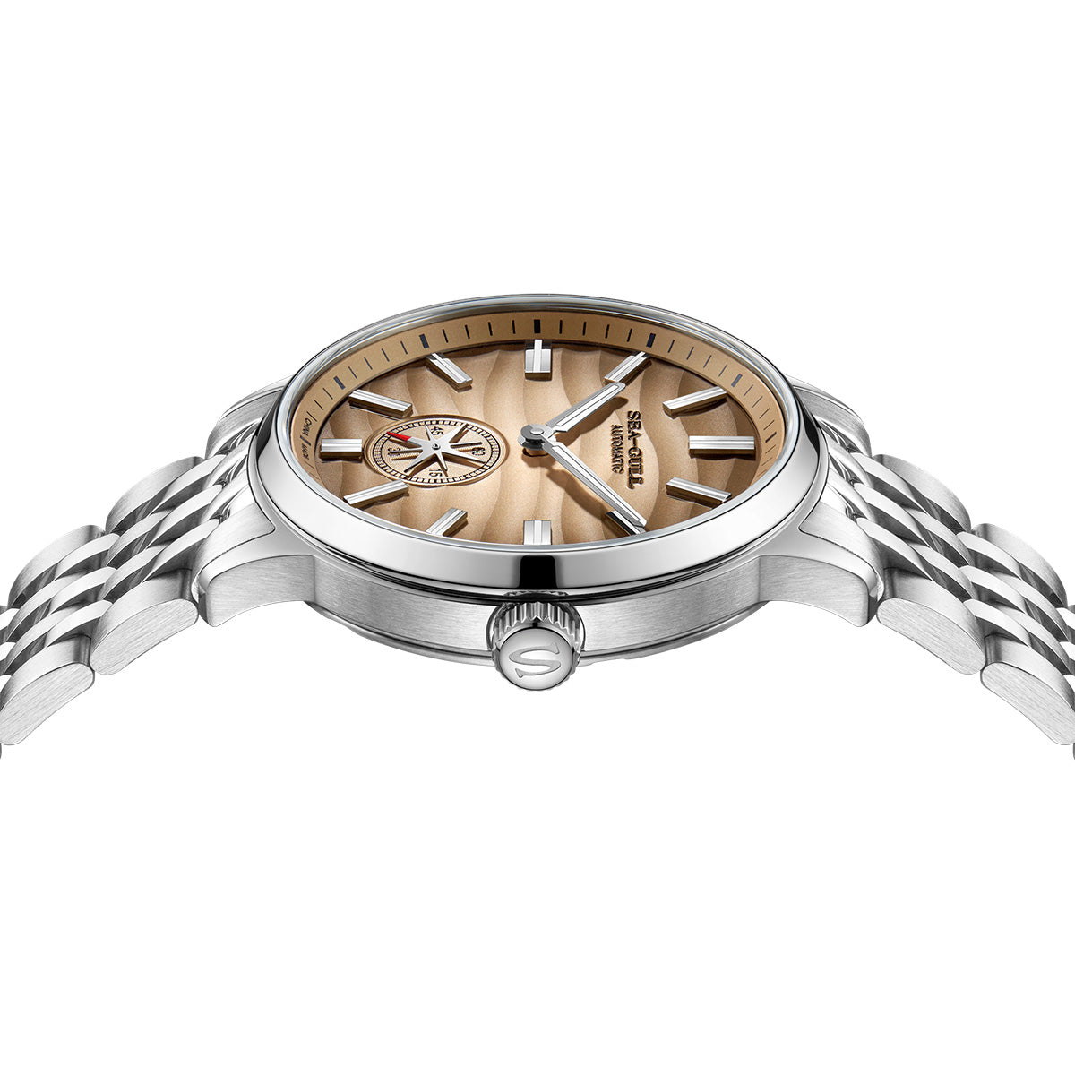 Seagull Natural Series Polaris Sub Dial Wave-textured Dial Watch 40mm