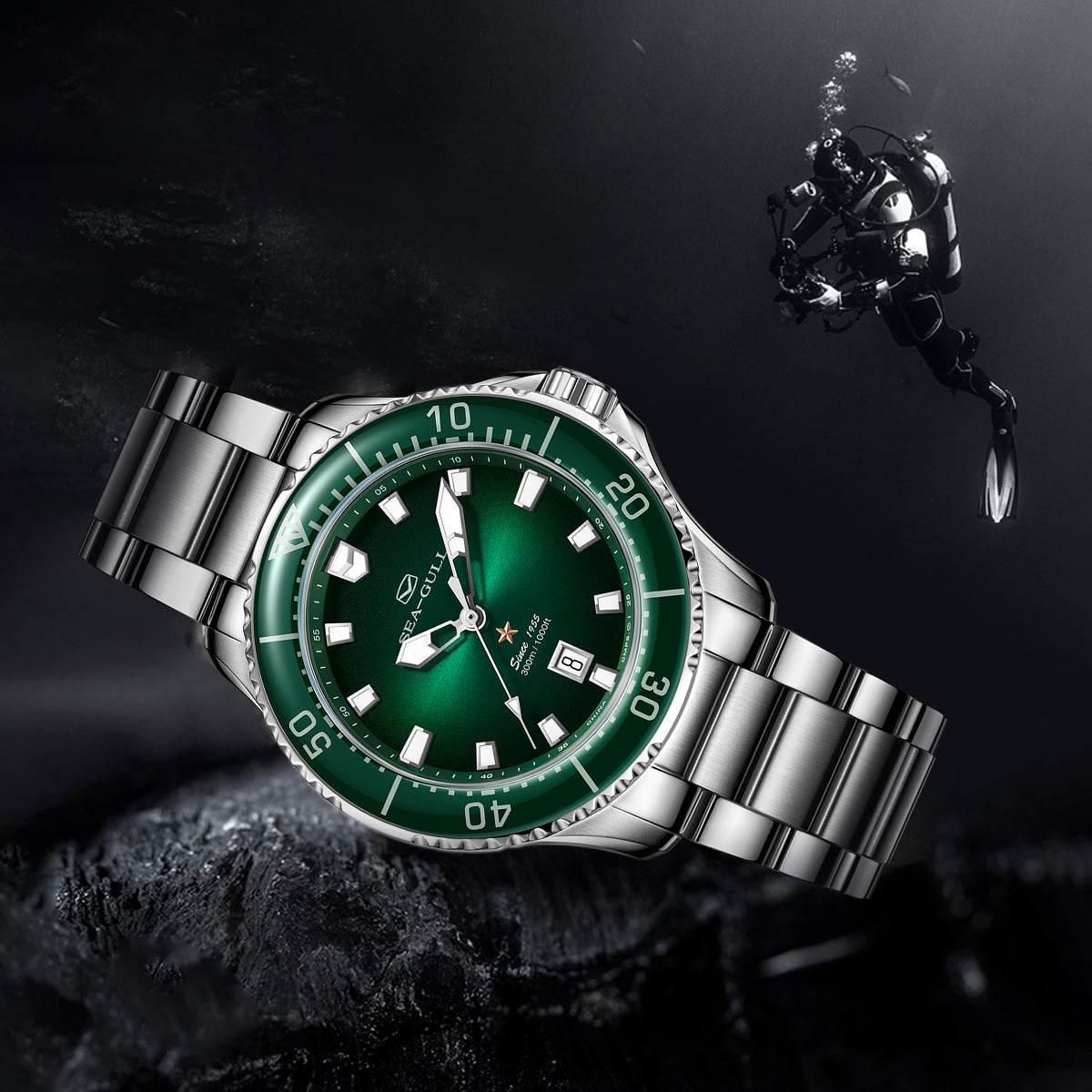 Seagull Ocean Series Pro 300m Waterproof Dive Watch 41mm
