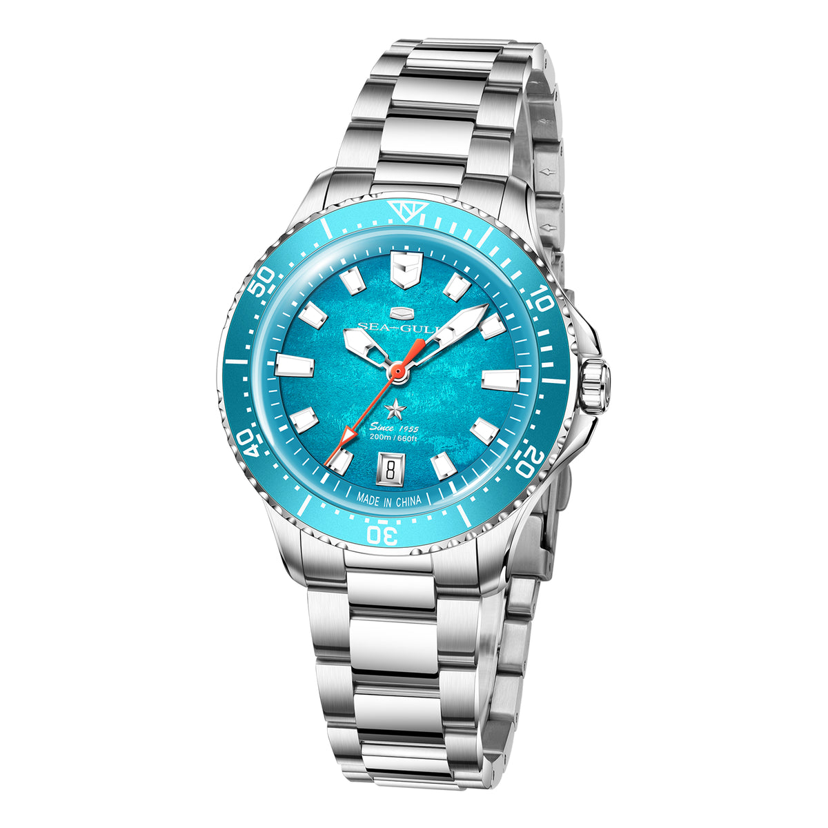 Seagull Ocean Series Metallic Gradient Dial 200m Waterproof Dive Watch 39mm