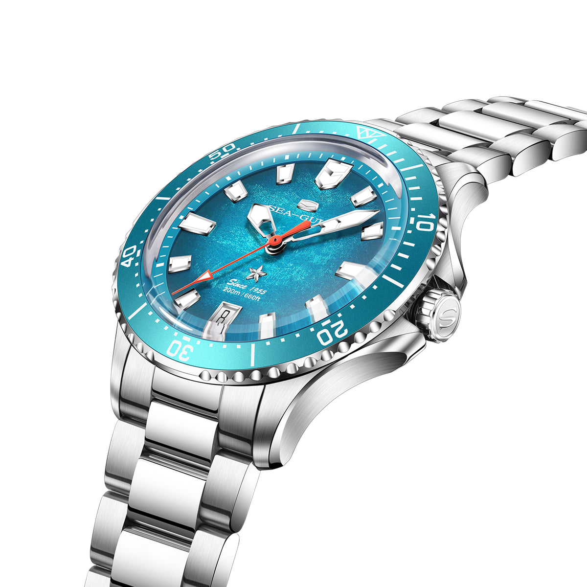 Seagull Ocean Series Metallic Gradient Dial 200m Waterproof Dive Watch 39mm