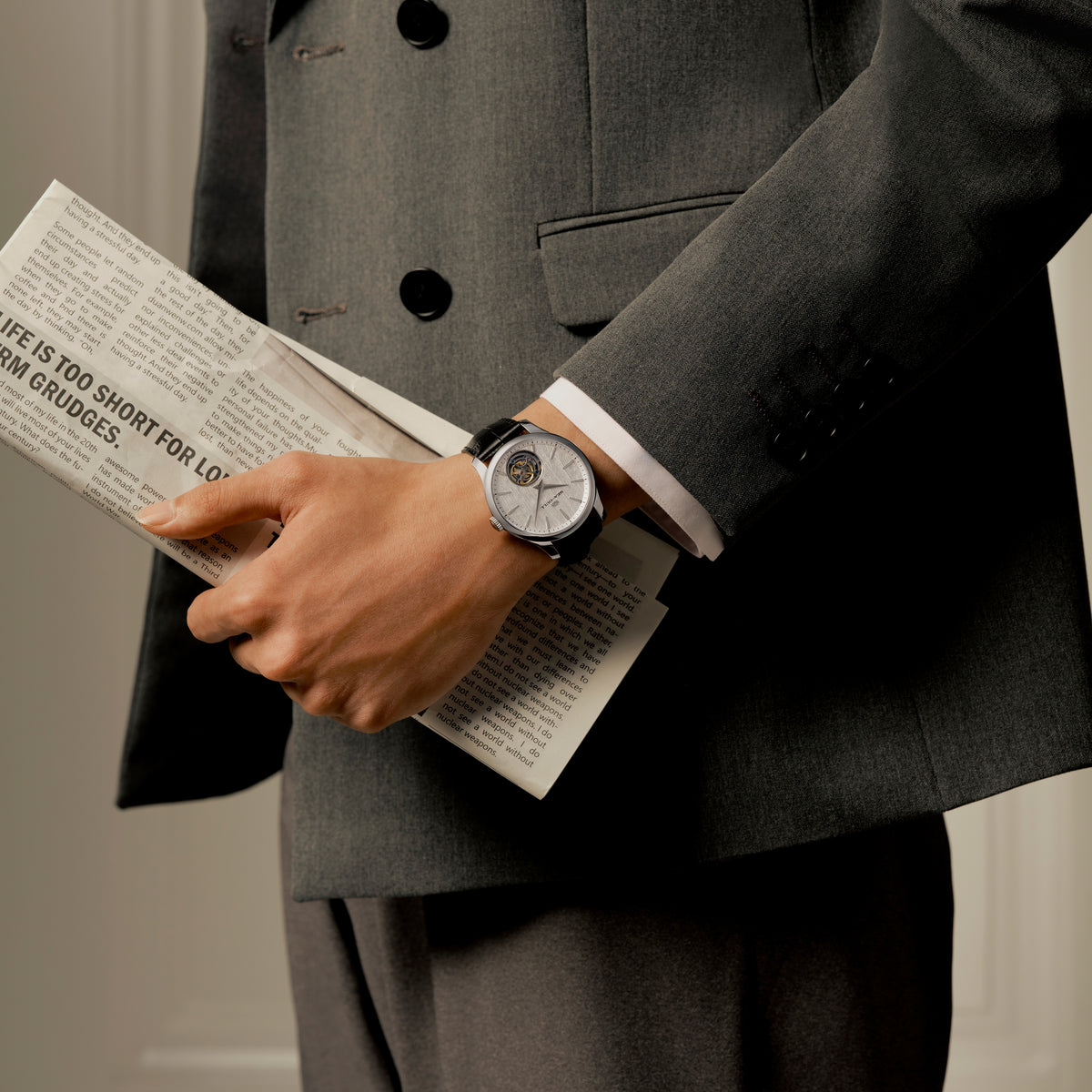 Seagull Ultra-thin Automatic Tourbillon 9.4mm Thick Case Watch 42mm