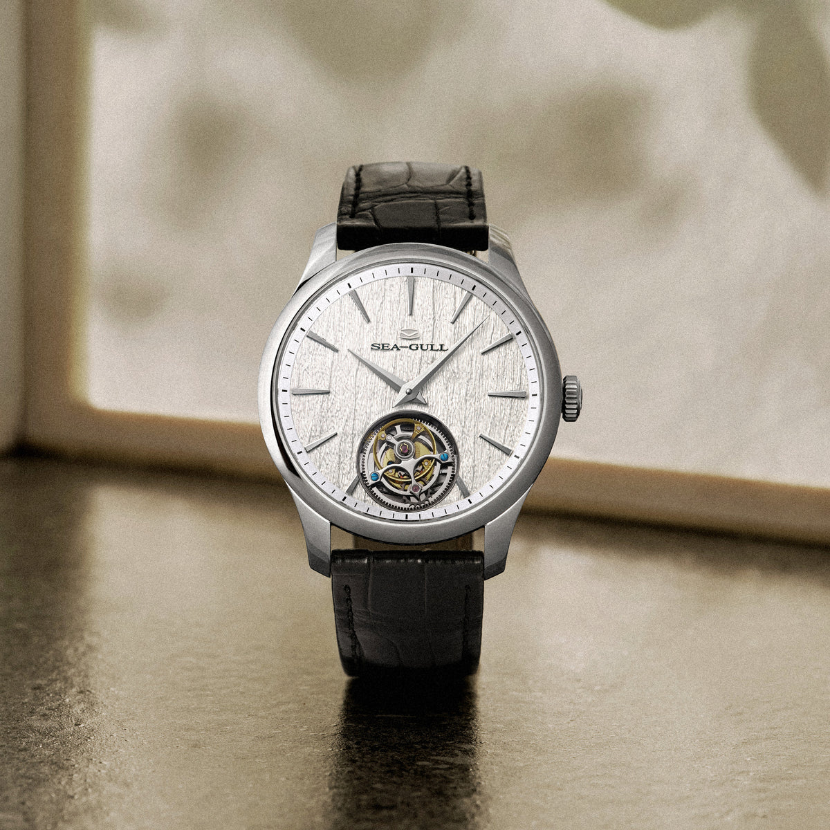 Seagull Ultra-thin Automatic Tourbillon 9.4mm Thick Case Watch 42mm