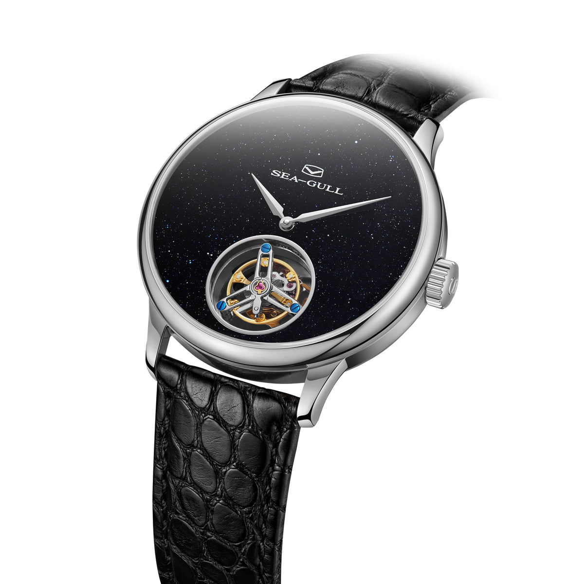 Seagull Artisan Heritage Series Galaxy Starry Sky Aventurine Dial Coaxial Tourbillon 42mm