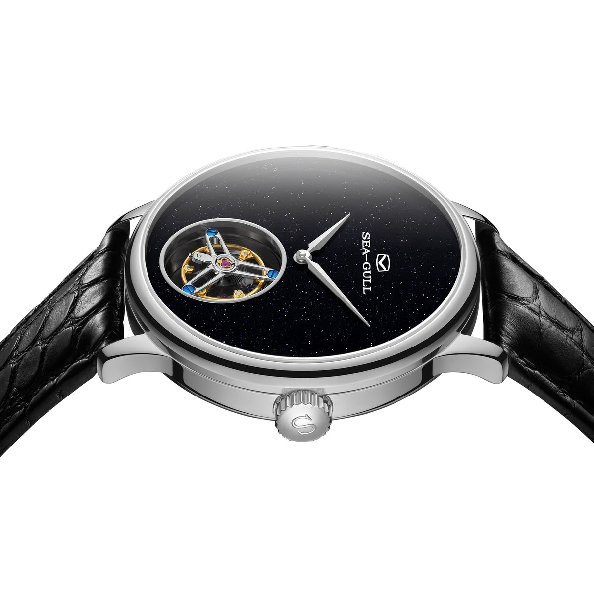 Seagull Artisan Heritage Series Galaxy Starry Sky Aventurine Dial Coaxial Tourbillon 42mm