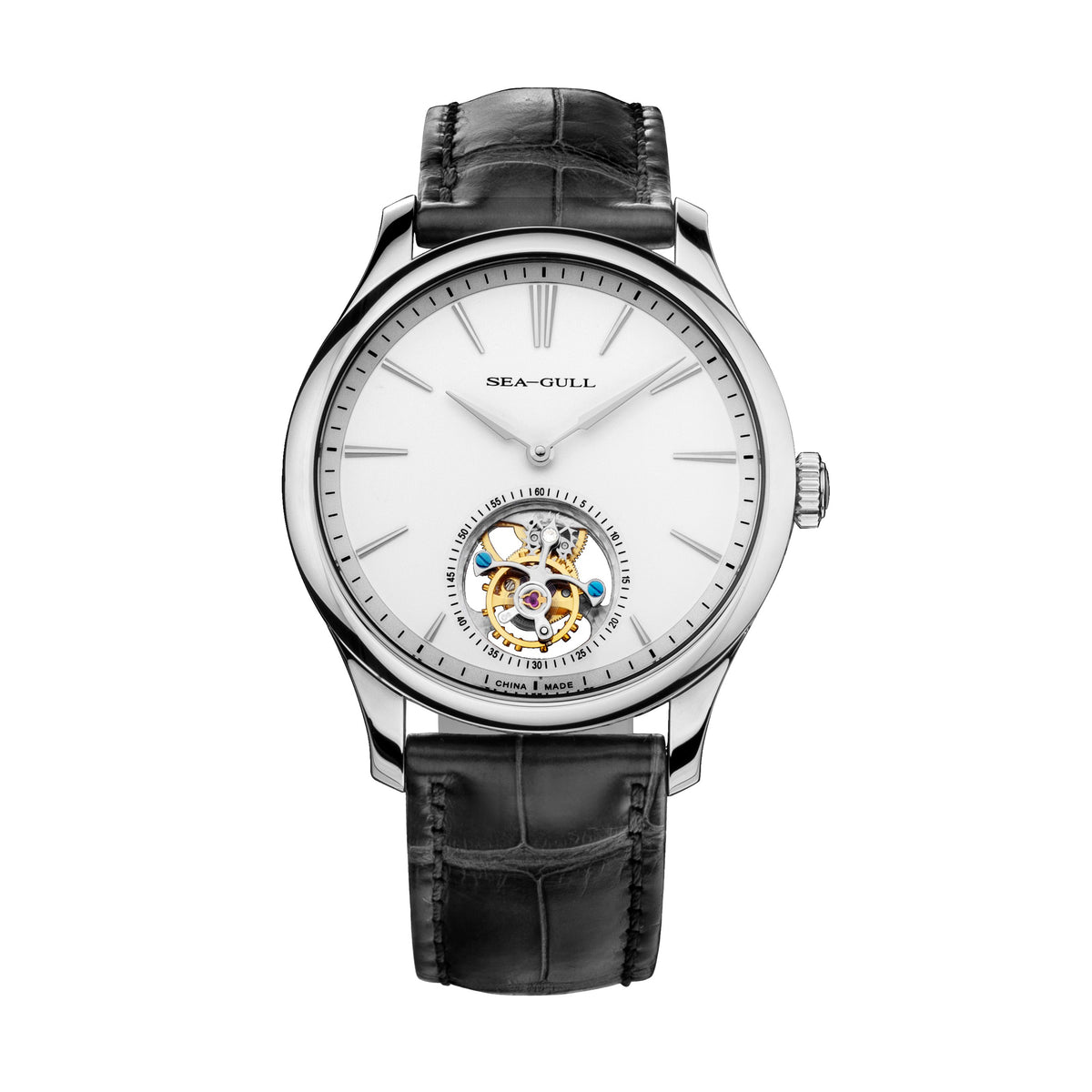 Seagull Heritage Series Off-center Tourbillon Watch 41mm