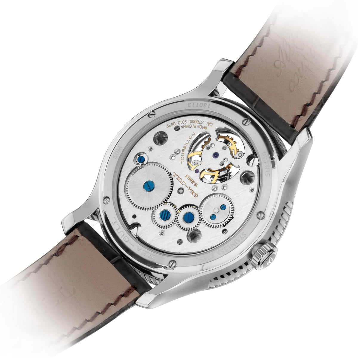 Seagull Heritage Series Off-center Tourbillon Watch 41mm