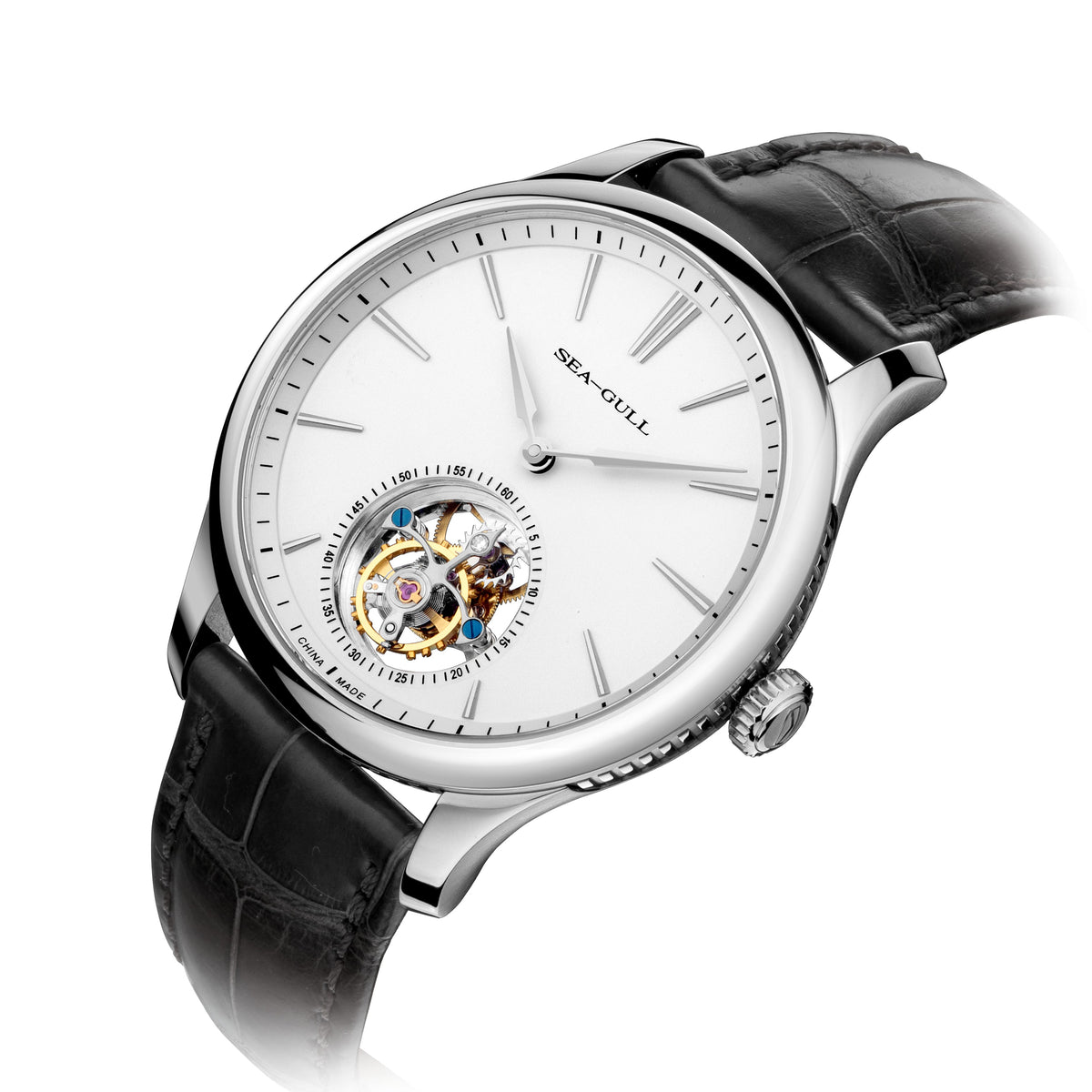 Seagull Heritage Series Off-center Tourbillon Watch 41mm