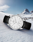 Seagull Extraordinary Series Snowflake Dial Calendar 9mm Thick Case Dress Watch 40mm