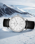 Seagull Extraordinary Series Snowflake Dial Calendar 9mm Thick Case Dress Watch 40mm