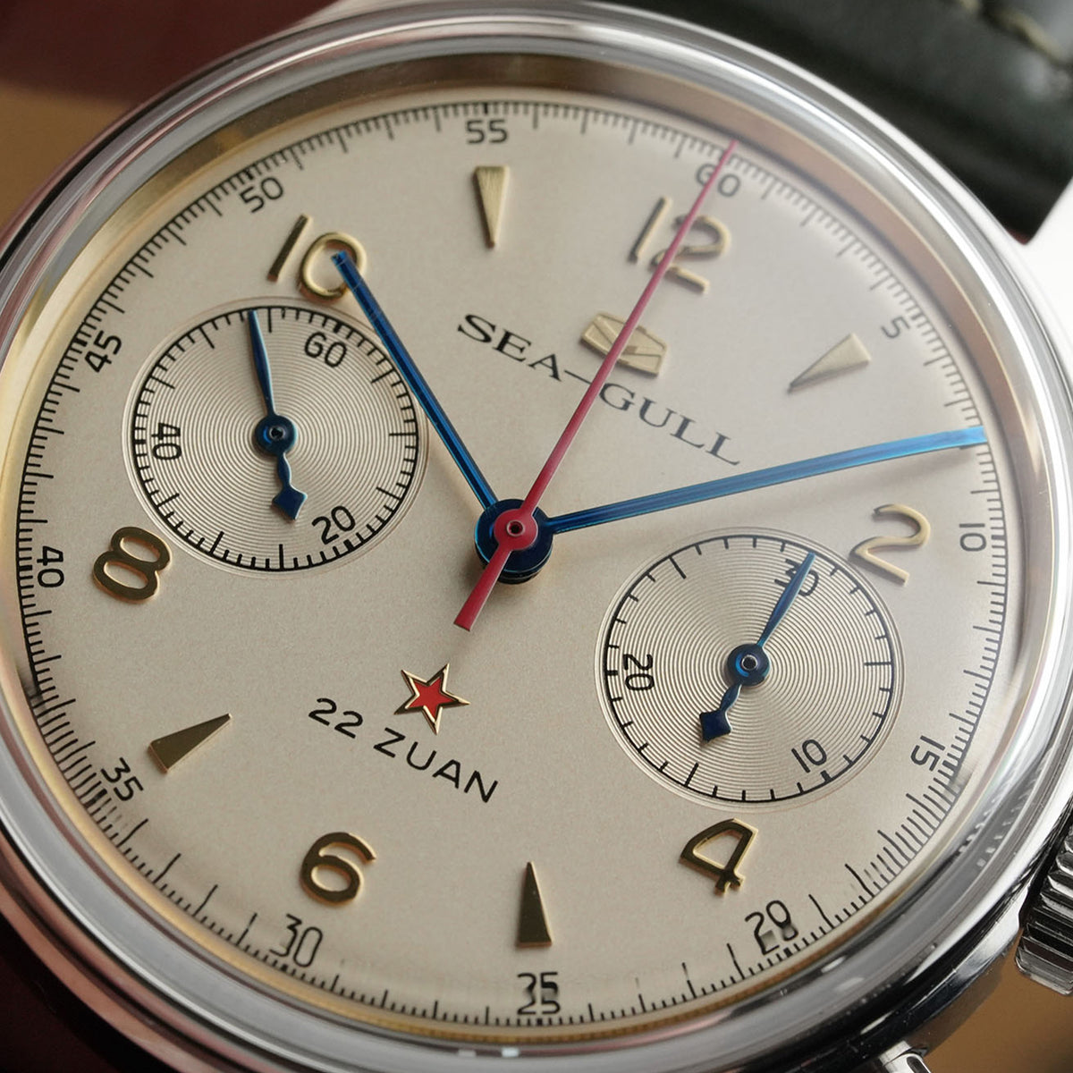 Seagull 1963 Series Chronograph Watch Transparent Caseback Enhanced ST19 Fine Finishing Edition 37.3mm