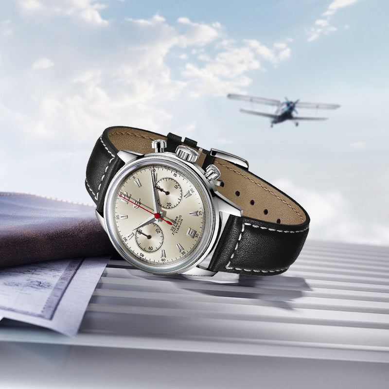 Seagull 1963 Series Chronograph Watch Original D304 Sky Voyage Edition 40mm