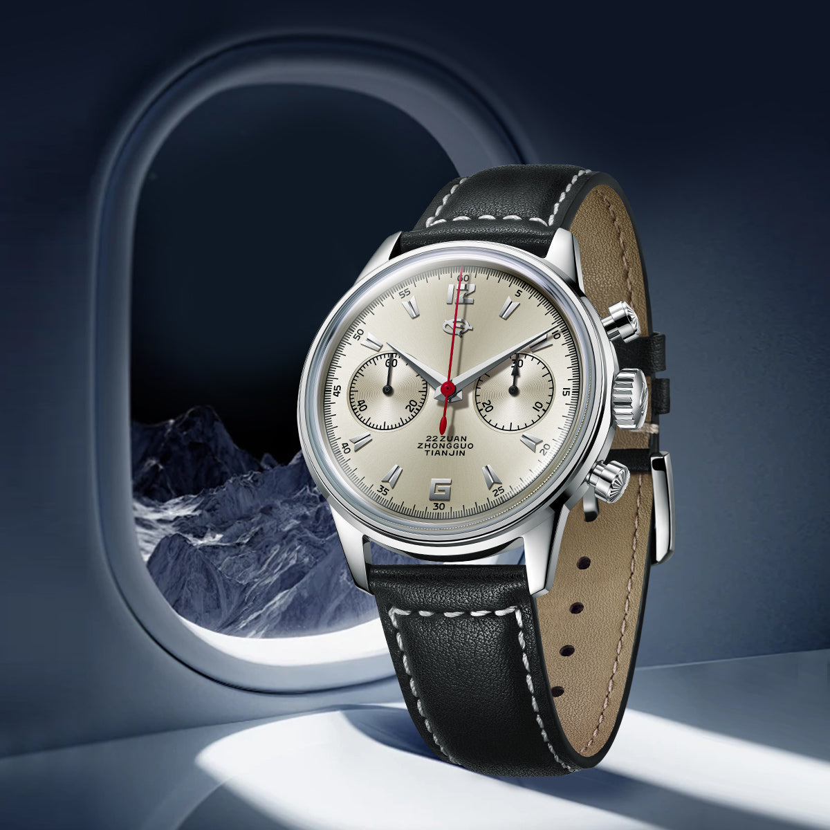 Seagull 1963 Series Chronograph Watch Original D304 Sky Voyage Edition 40mm
