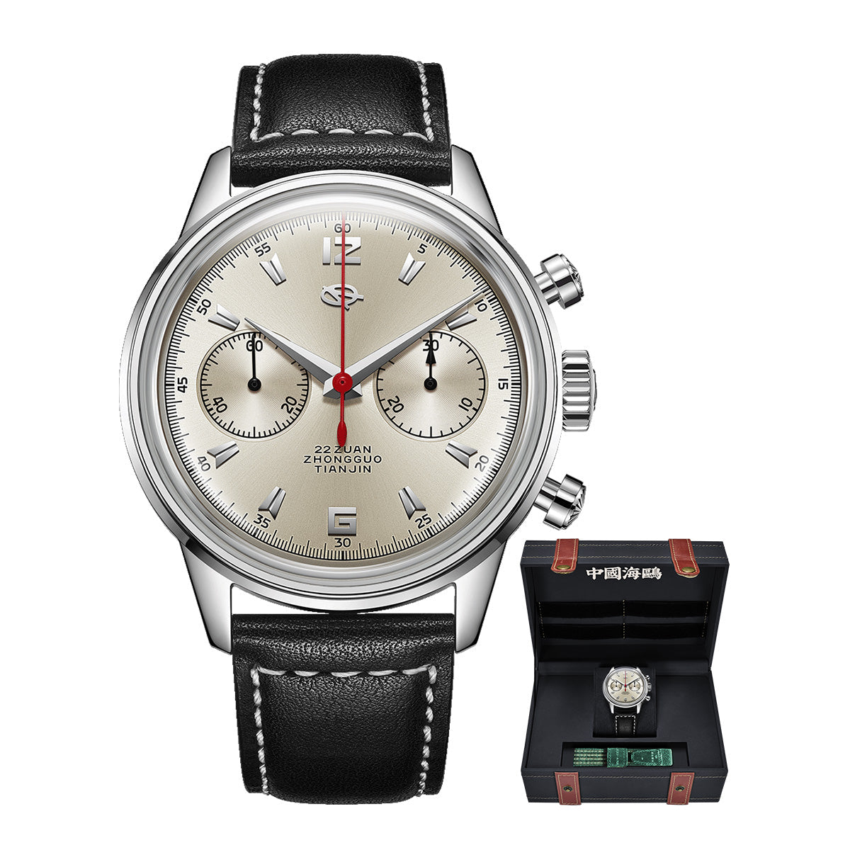 Seagull 1963 Series Chronograph Watch Original D304 Sky Voyage Edition 40mm