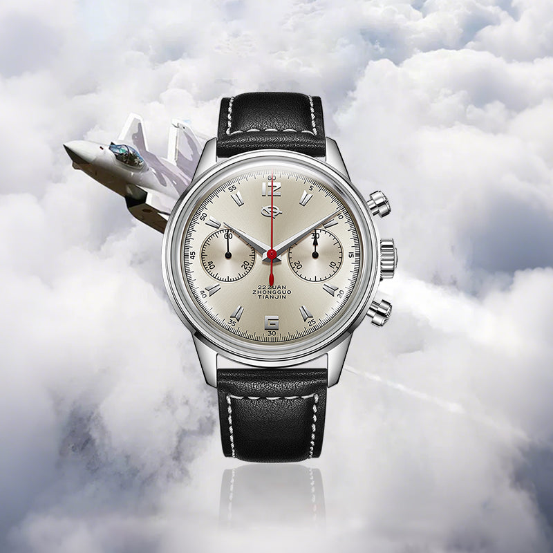 Seagull 1963 Series Chronograph Watch Original D304 Sky Voyage Edition 40mm