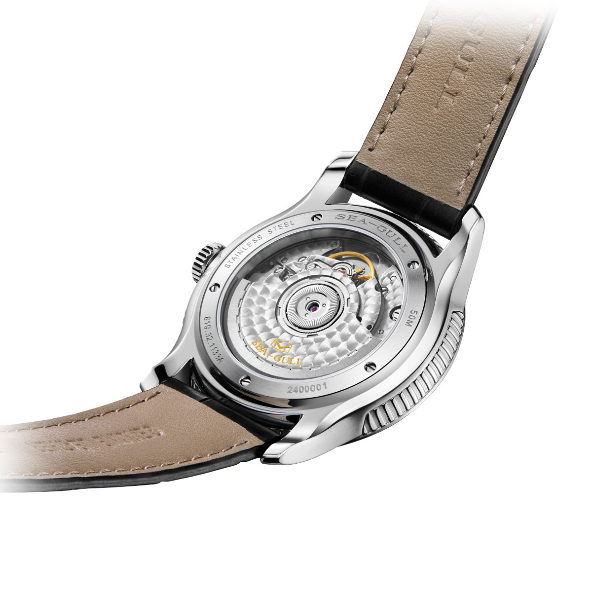 Seagull Extraordinary Series Snowflake Dial Calendar 9mm Thick Case Dress Watch 40mm