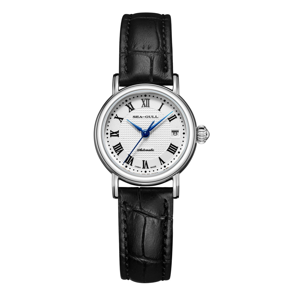 Seagull Roman Numerals Calendar Couple Dress Watch 38.5mm/27mm