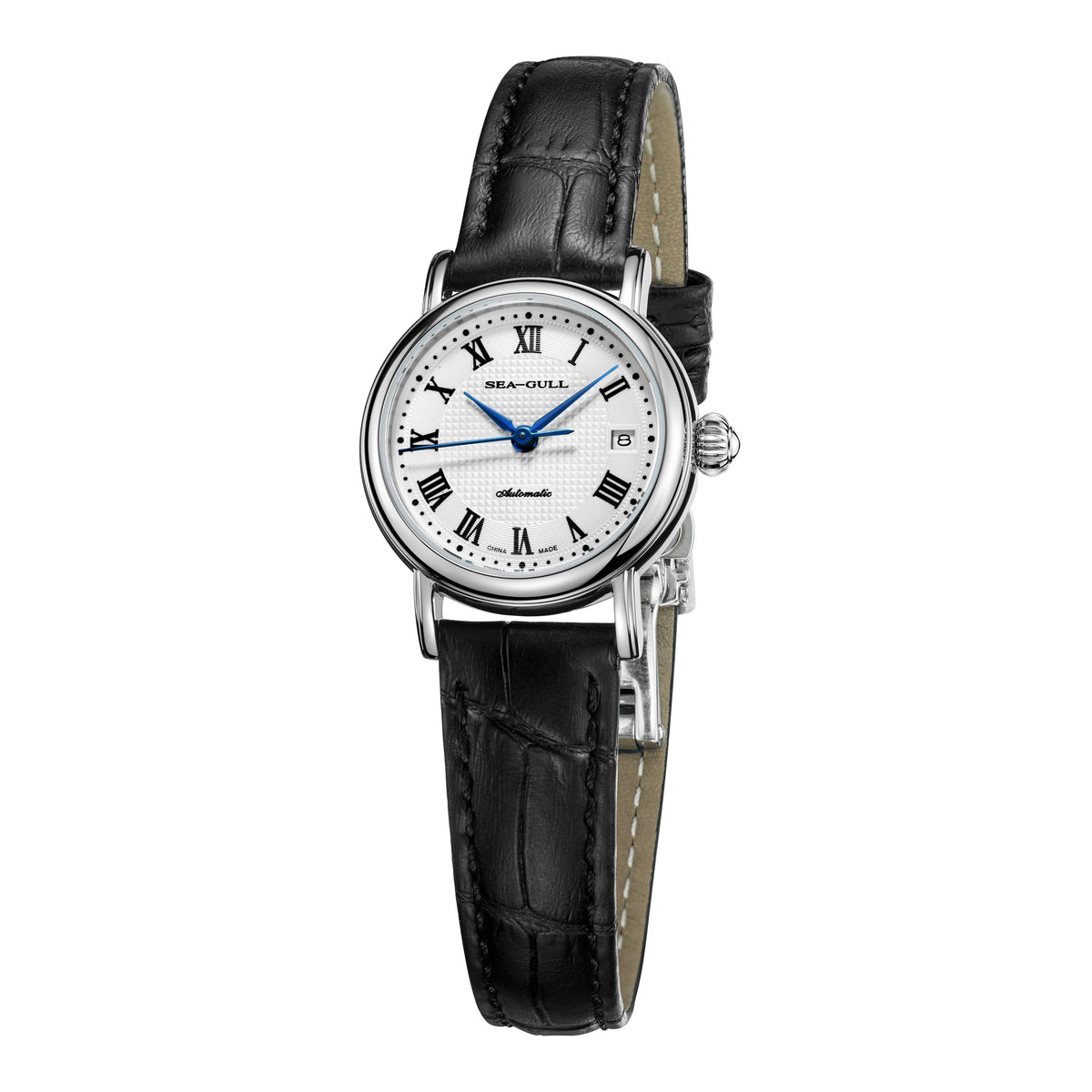 Seagull Roman Numerals Calendar Couple Dress Watch 38.5mm/27mm