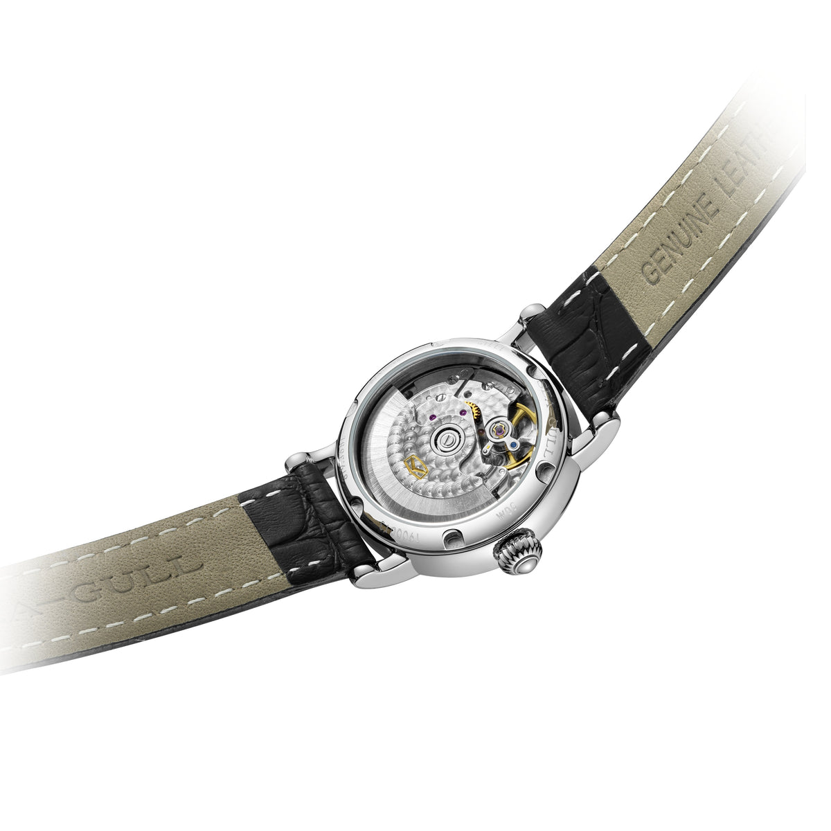 Seagull Roman Numerals Calendar Couple Dress Watch 38.5mm/27mm