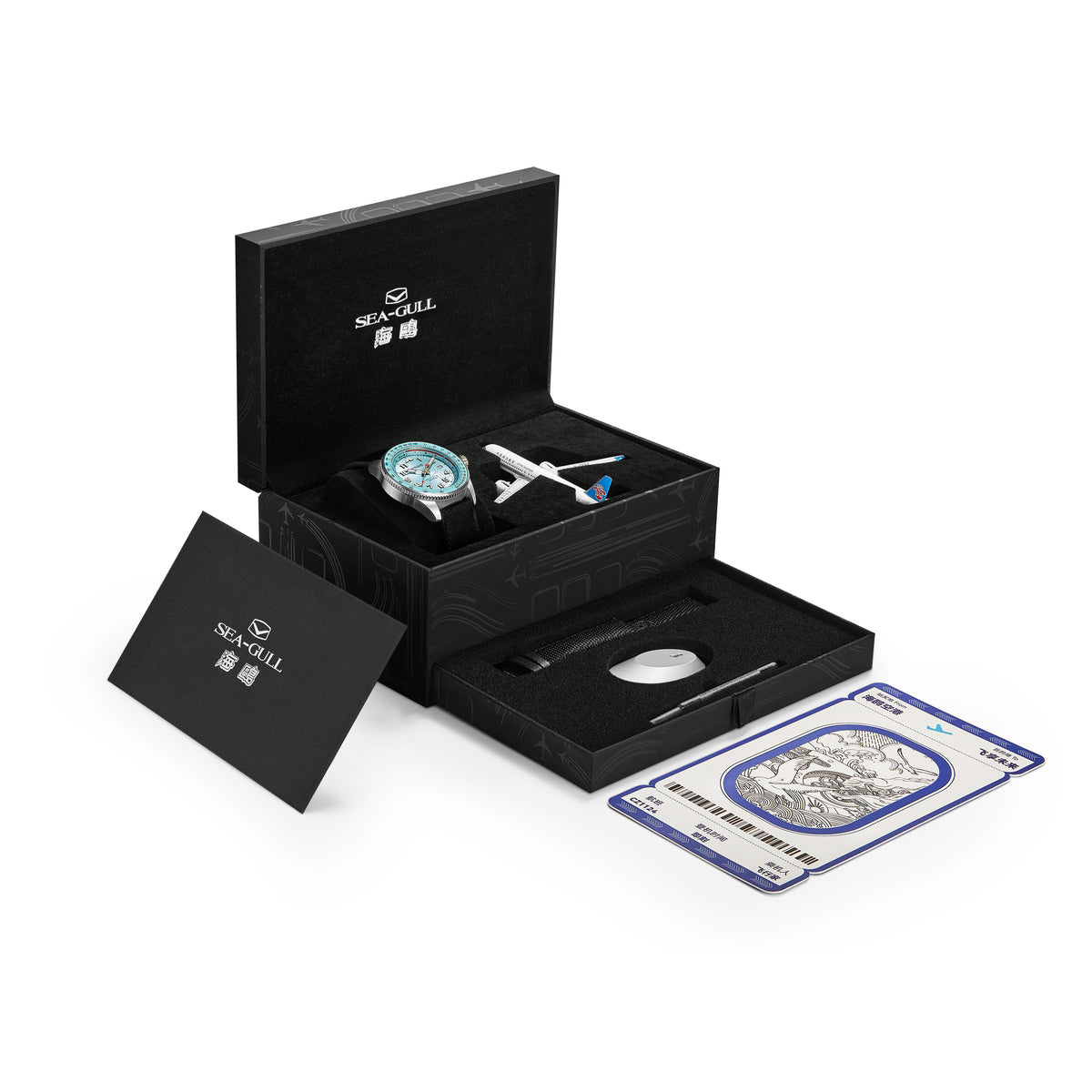 Seagull x Csair Collaboration Sky Series Tachymeter Watch 42mm