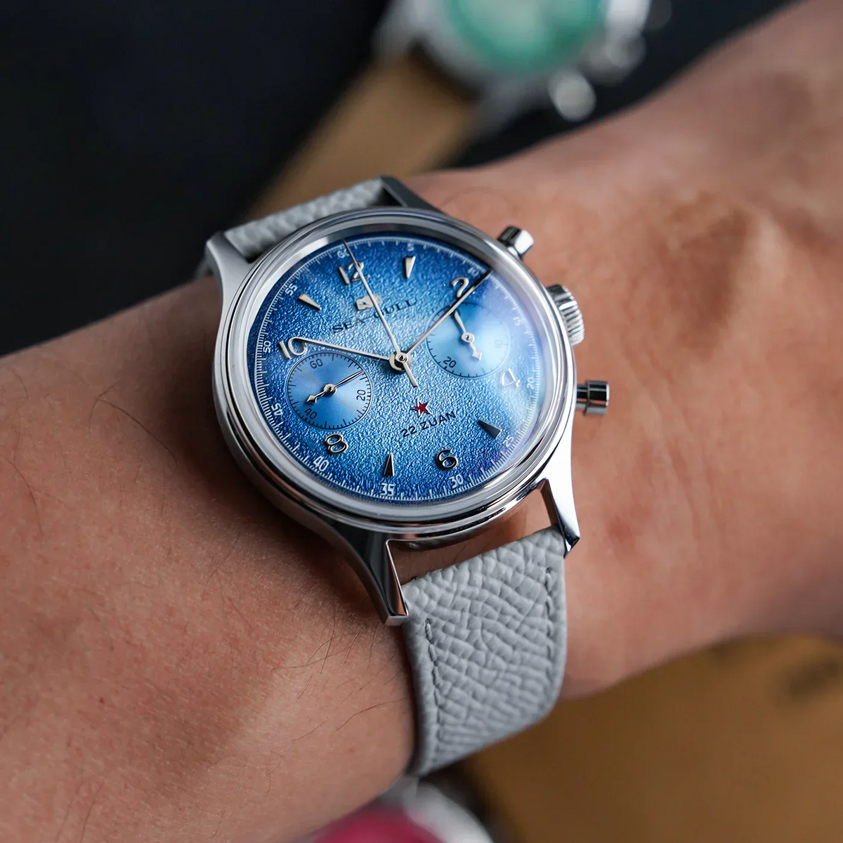 Seagull 1963 Series Chronograph Watch Aurora Edition 37.3mm