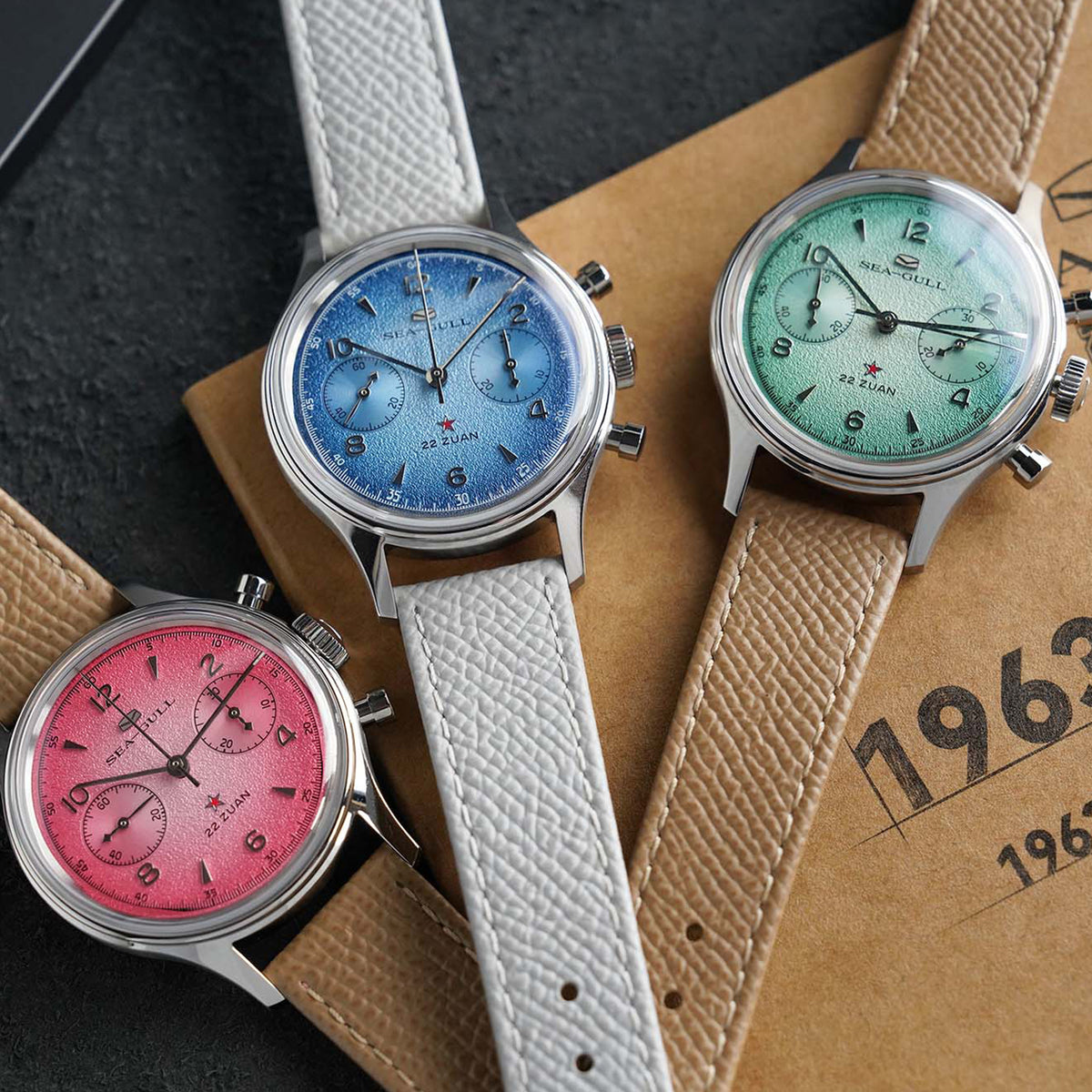 Seagull 1963 Series Chronograph Watch Aurora Edition 37.3mm
