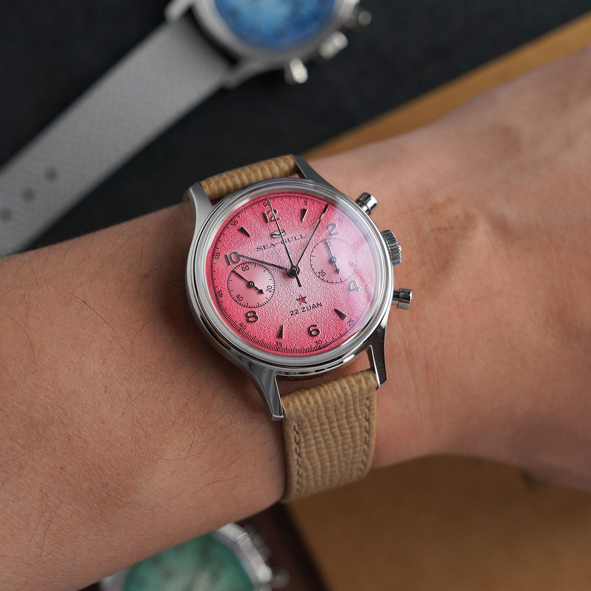 Seagull 1963 Series Chronograph Watch Aurora Edition 37.3mm
