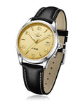 Seagull 1955 Wuxing Five Stars Reissue Enamel Silver-Sprinkled Dial Dress Watch 39mm
