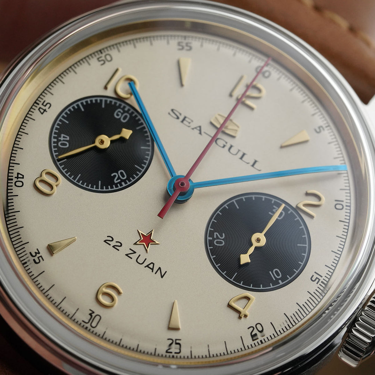 Seagull 1963 Series Chronograph Watch Polar Night Edition Panda Eye Dial 37.3mm