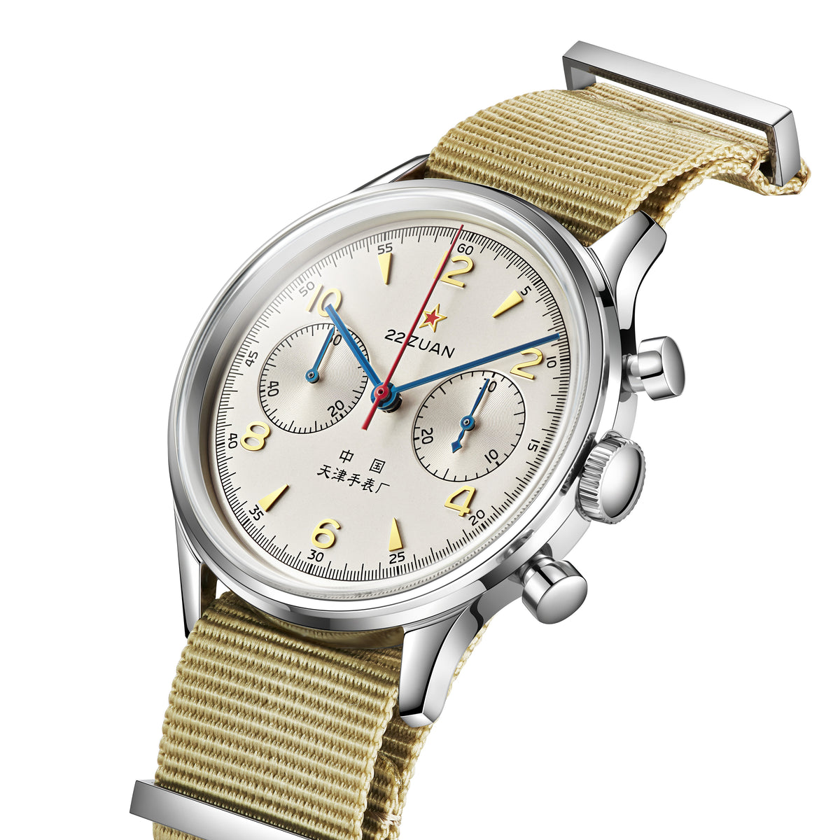 Seagull 1963 Series Chronograph Watch Solid Antimagnetic Caseback Times Edition 40mm
