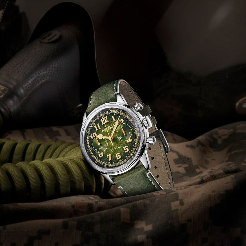 Seagull 1963 Series Chronograph Watch Wind Chaser 40mm