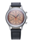 Seagull 1963 Series Chronograph Watch Archimedean Spiral Pulsometer Scale Gradué Pour 30 Pulsations 40mm