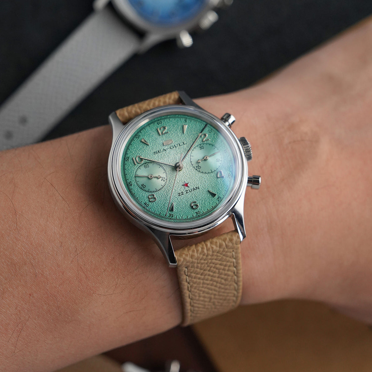 Seagull 1963 Series Chronograph Watch Aurora Edition 37.3mm