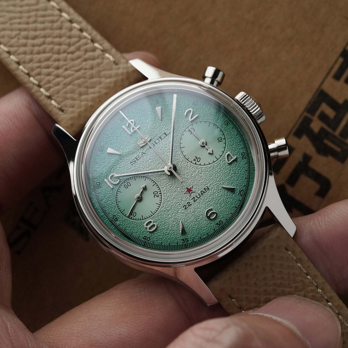Seagull 1963 Series Chronograph Watch Aurora Edition 37.3mm