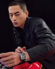 Seagull x CN Racing Team Collaboration Tonneau Dial Skeleton Watch 42mm